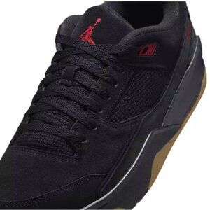 Jordan Flight Court "Black/Varsity Red/Gum Med Brown" Men's Shoe Size 10.5